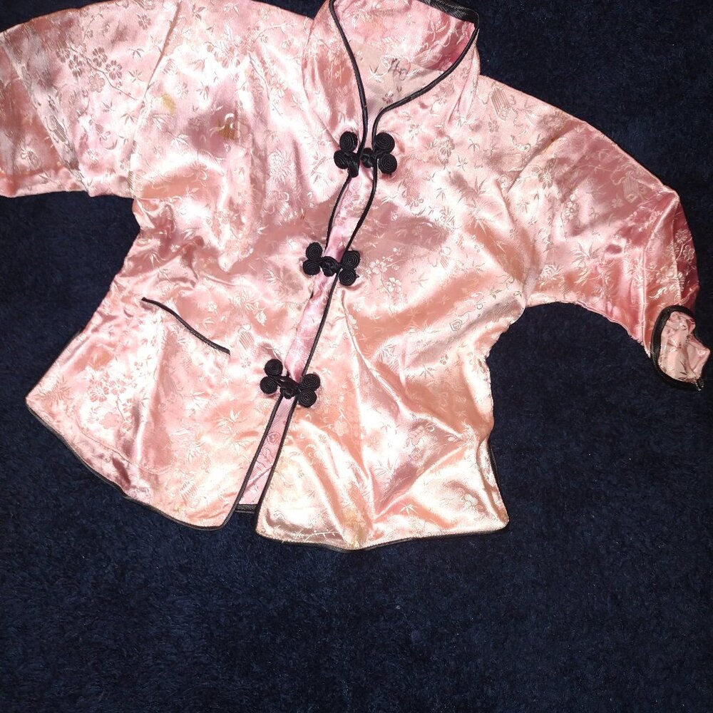 VINTAGE "Ao Dai" 1966 HANDMADE IN VIETNAM INFANT SIZE